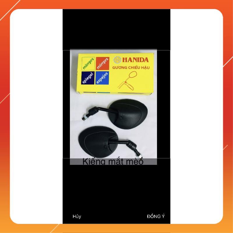 Gương chiếu hậu, kính chiếu hậu xe máy mẫu mắt mèo, kiếng tai thỏ ốc 10ly chân thuận hàng đẹp