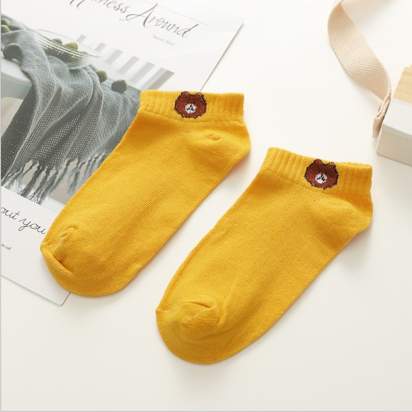 [Loại đẹp] SET 10 TẤT GẤU XINH BROWN ULZZANG DỄ THƯƠNG SIÊU HOT