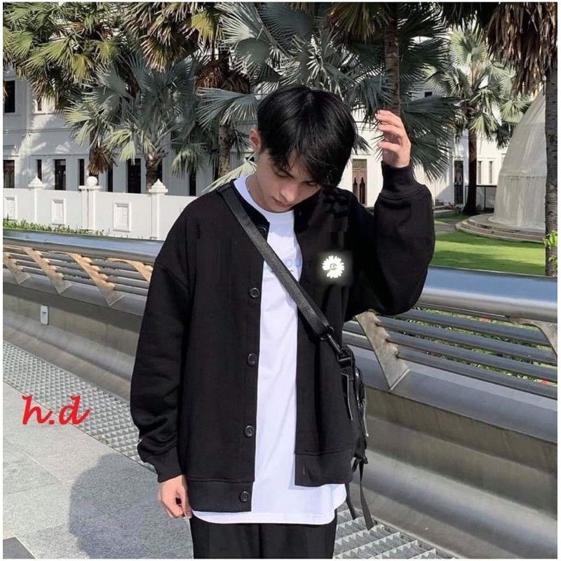 Áo khoác nỉ hoa cúc phản quang