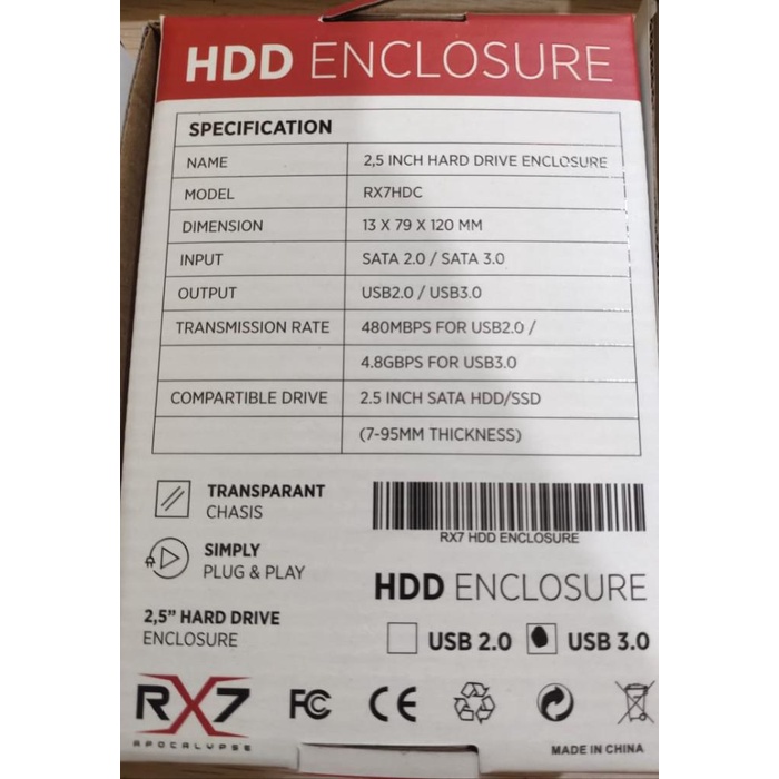 Ốp Hộp Đựng Ổ Cứng Hdd 2.5 "Usb 3.0 | BigBuy360 - bigbuy360.vn