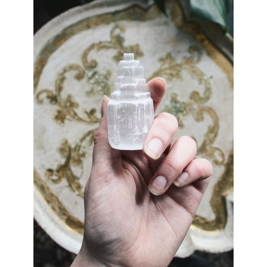 SELENITE TOWER_Tháp Đá Thanh Tẩy, Kết nối tâm linh_THẢO MỘC XÔNG NHÀ