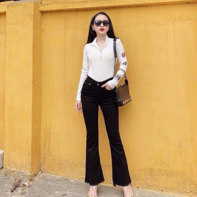 Quần jeans ống vảy