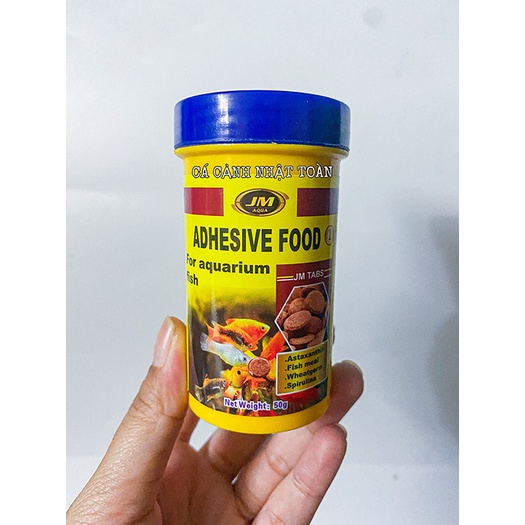 THỨC ĂN VIÊN DÁN CHO CÁ CẢNH JM 50G ADHESIVE FOOD