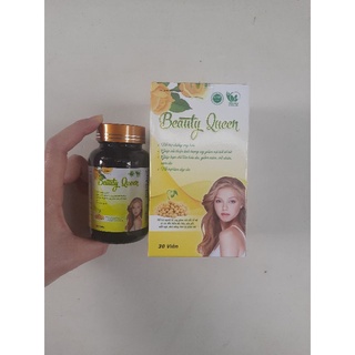  Viên uống nội tiết tố sâm tố nữ mầm đậu nành collagen BEAUTY QUEEN__Giảm thâm nám sạm da chống lão hóa_Hộp 30 viên 