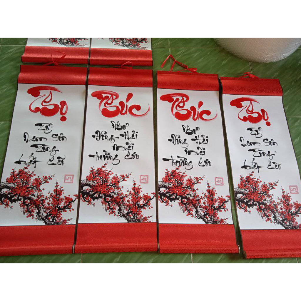 tranh thư pháp viết theo yêu cầu
