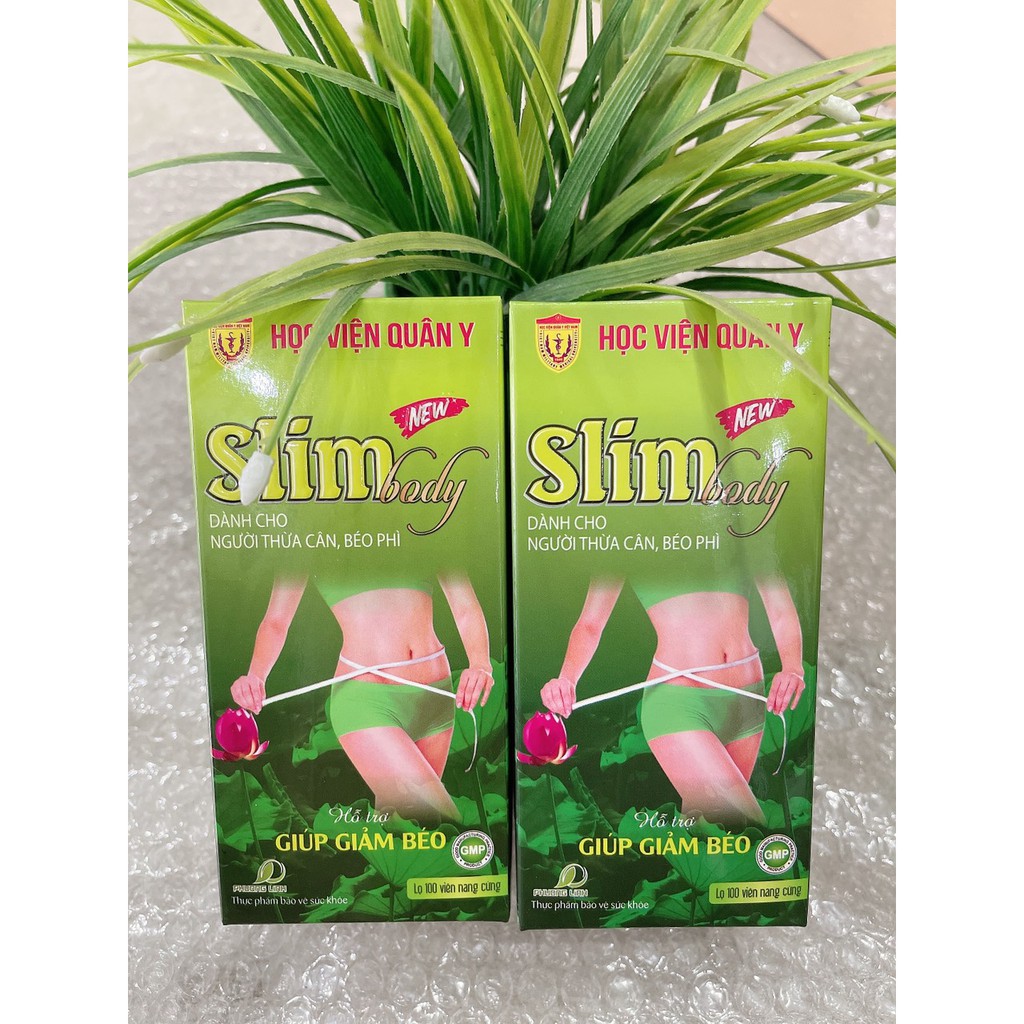 Slimbody New Học viện quân y giúp giảm béo hộp 100 viên Hạn mới