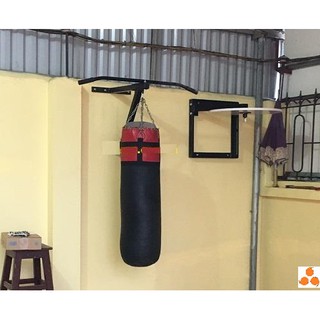 Bao cát đấm bốc cao 70 cm (Đen phối đỏ)