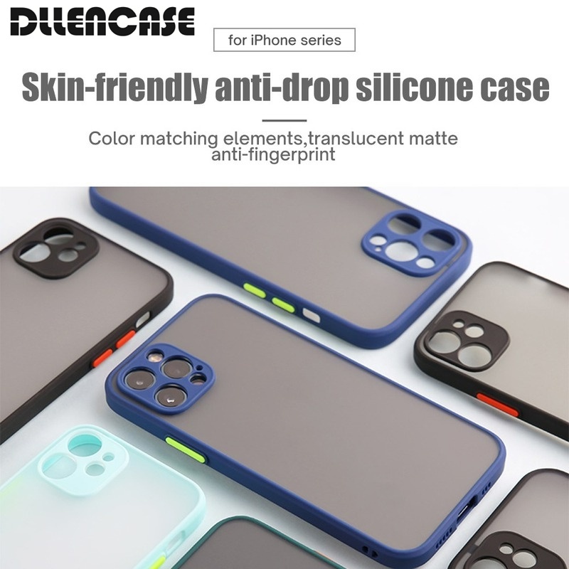 Dllencase Ốp điện thoại silicon TPU mềm thích hợp cho IPHONE 12 11 PRO MAX 6 6S 7 8 PLUS MINI X XS MAX XR SE A193