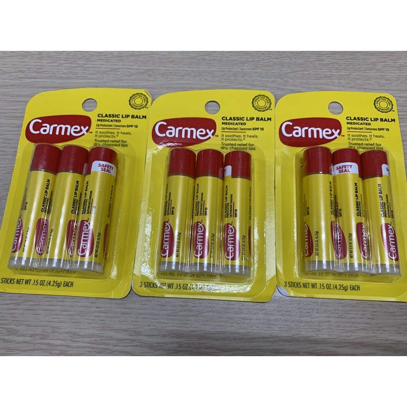 [CHÍNH HÃNG] SON DƯỠNG MÔI CARMEX CLASSIC LIP BALM SPF 15 (có chống nắng) Bill US chuẩn | BigBuy360 - bigbuy360.vn