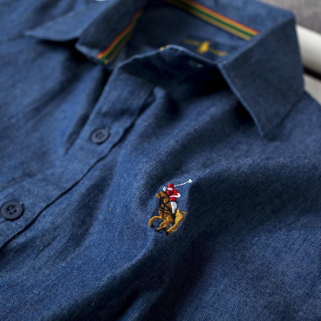 Vẫn Super HOT ! Áo Sơmi Denim P0L0 Con Ngựa - chất denim shop bán làm bao KH mê mẫn ạ ! FROM SLIMFIT | BigBuy360 - bigbuy360.vn