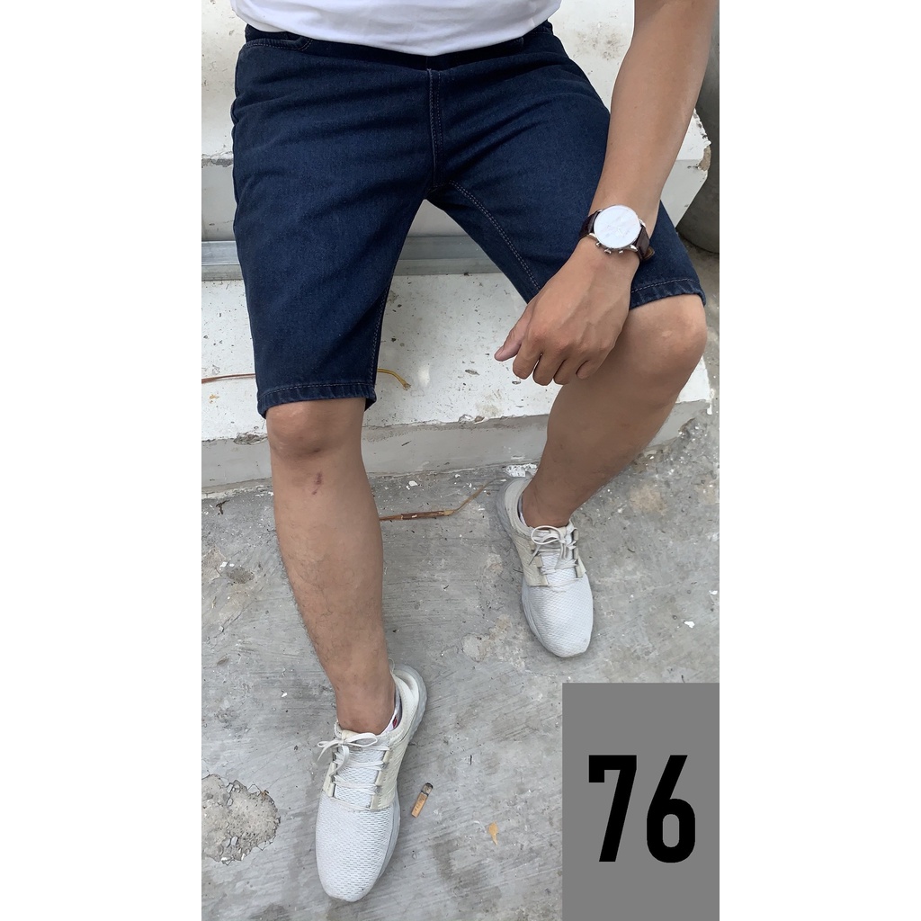 Quần sọt jeans cotton nam basic trơn rách sướt thời trang phong cách trẻ mát mẻ(44 -115kg)