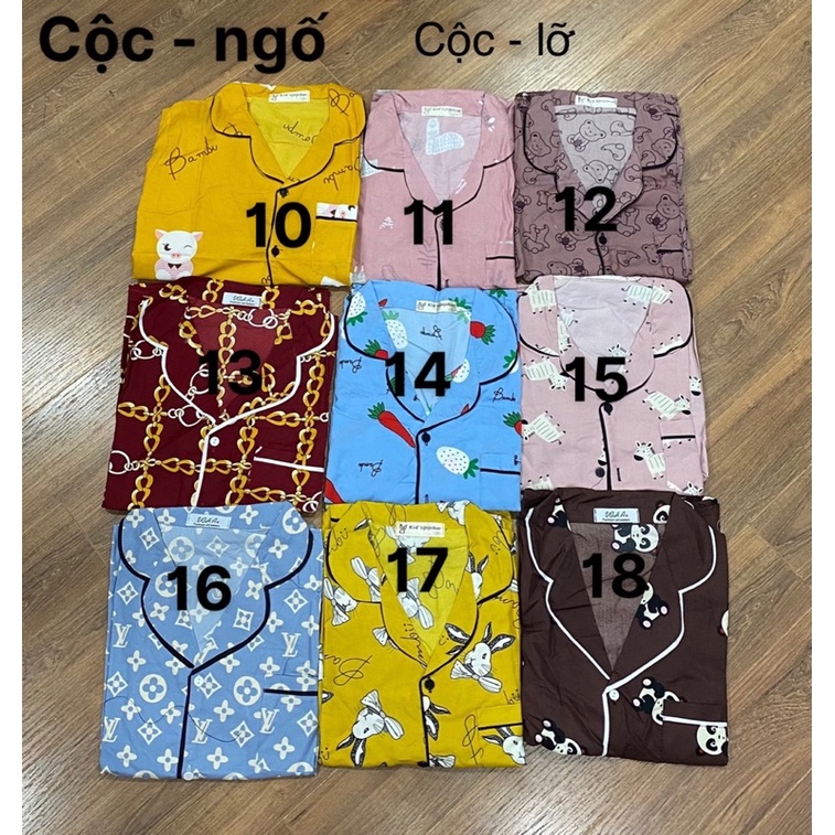 Bộ ngủ pijama lửng full viền (kèm ảnh & video) | BigBuy360 - bigbuy360.vn