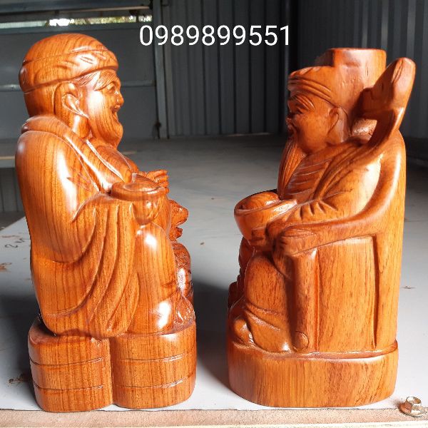 Tượng thần tài thổ địa gỗ hương