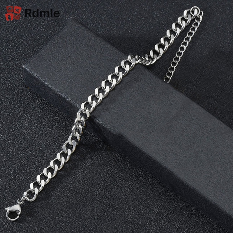 Vòng Đeo Tay Bằng Hợp Kim Dày Phong Cách Hip hop Cổ Điển Không Phai Màu Dành Cho Nam Và Nữ