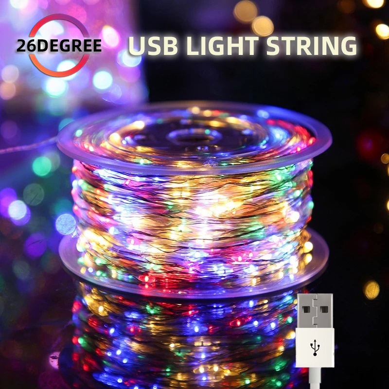 Dây Đèn LED 2M 3M 5M 10M 20/30/50/100 LED USB Trang Trí Sinh Động