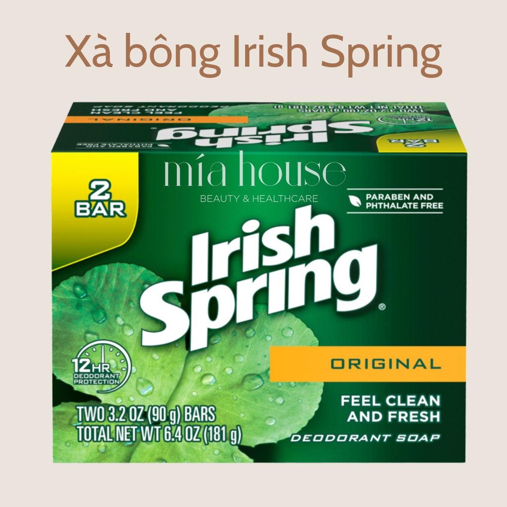 Xà bông cục diệt khuẩn Irish Spring lốc Original