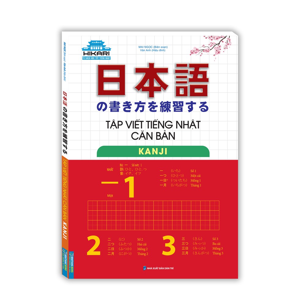 Sách - Tập viết tiếng Nhật căn bản - Kanji (tái bản)