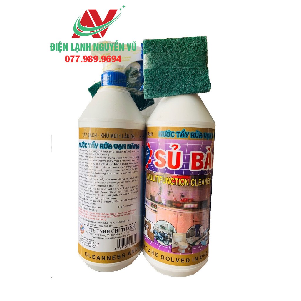 Nước tẩy rửa vạn năng sủ bào 1 lít