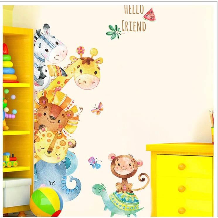 Decal dán tường Hello Friends A67 - Decal dán tường Hàn Quốc