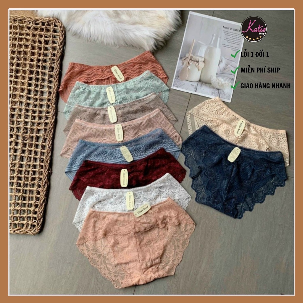 Quần Lót Nữ Ren Gợi Cảm Sexy Siêu Mỏng Không Lộ Viền Katie Shop