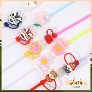 Nắp Đậy Ống Hút Silicon Hoạt Hình Đáng Yêu - Dễ Thương