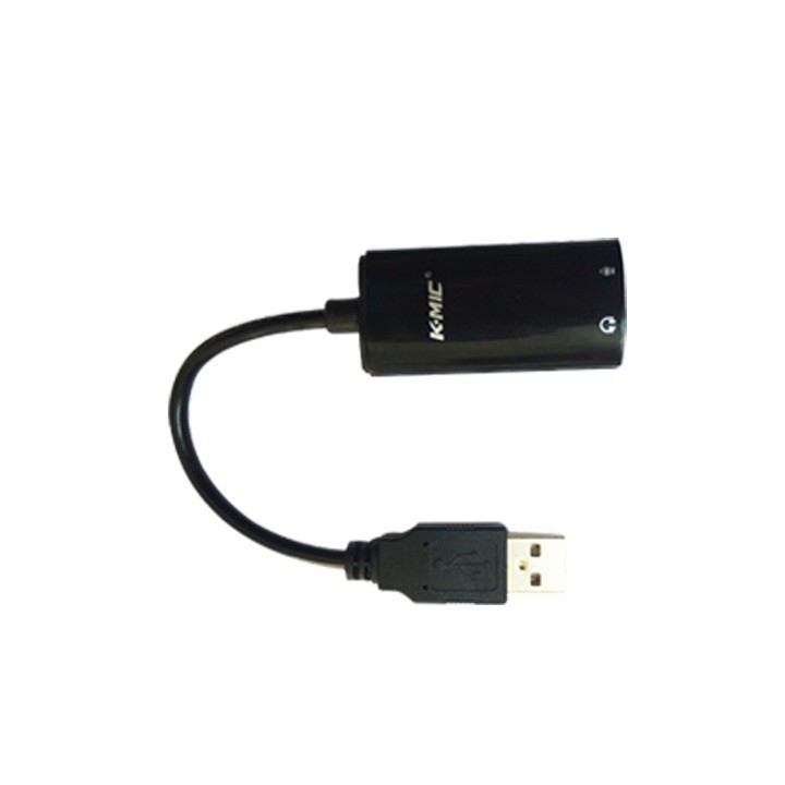 Usb sound card K-Mic 720 có dây cao cấp - Hỗ trợ âm thanh 16bit/48kHz