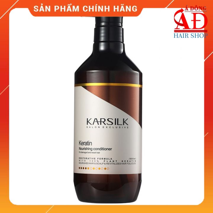 [Chính hãng] [Siêu rẻ] DẦU XẢ DƯỠNG ẨM SIÊU MƯỢT KARSILK KERATIN NOURISHING CONDITIONER CHO MỌI LOẠI TÓC 800ML