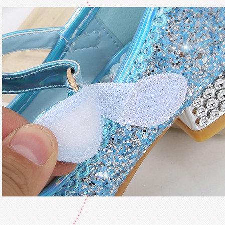 Giày cao gót công chúa elsa cao cấp cho bé gái siêu đáng yêu