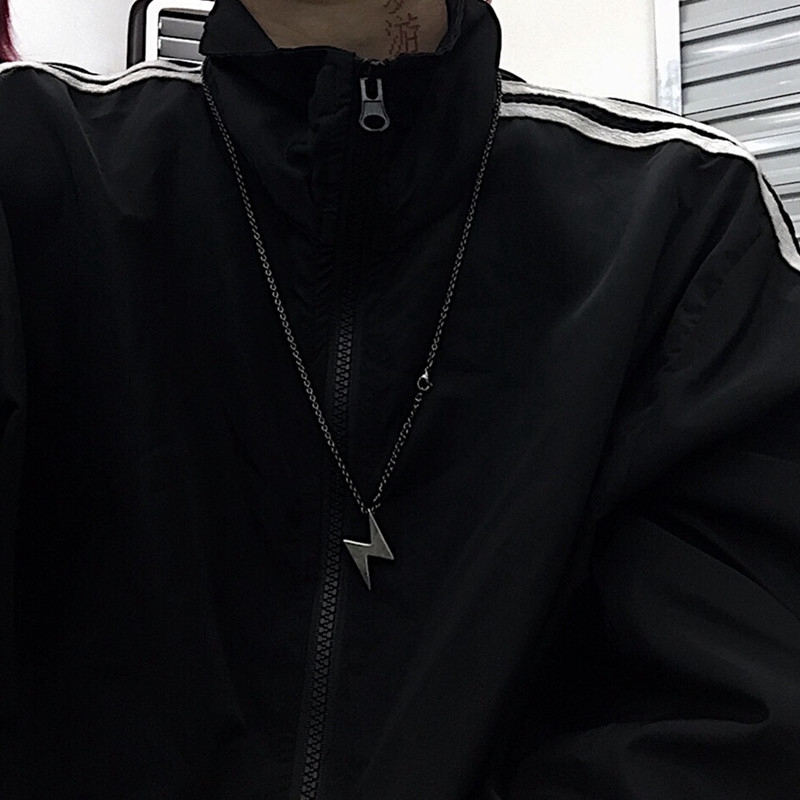 Dây Chuyền Mặt Hình Tia Chớp Phong Cách Hip Hop