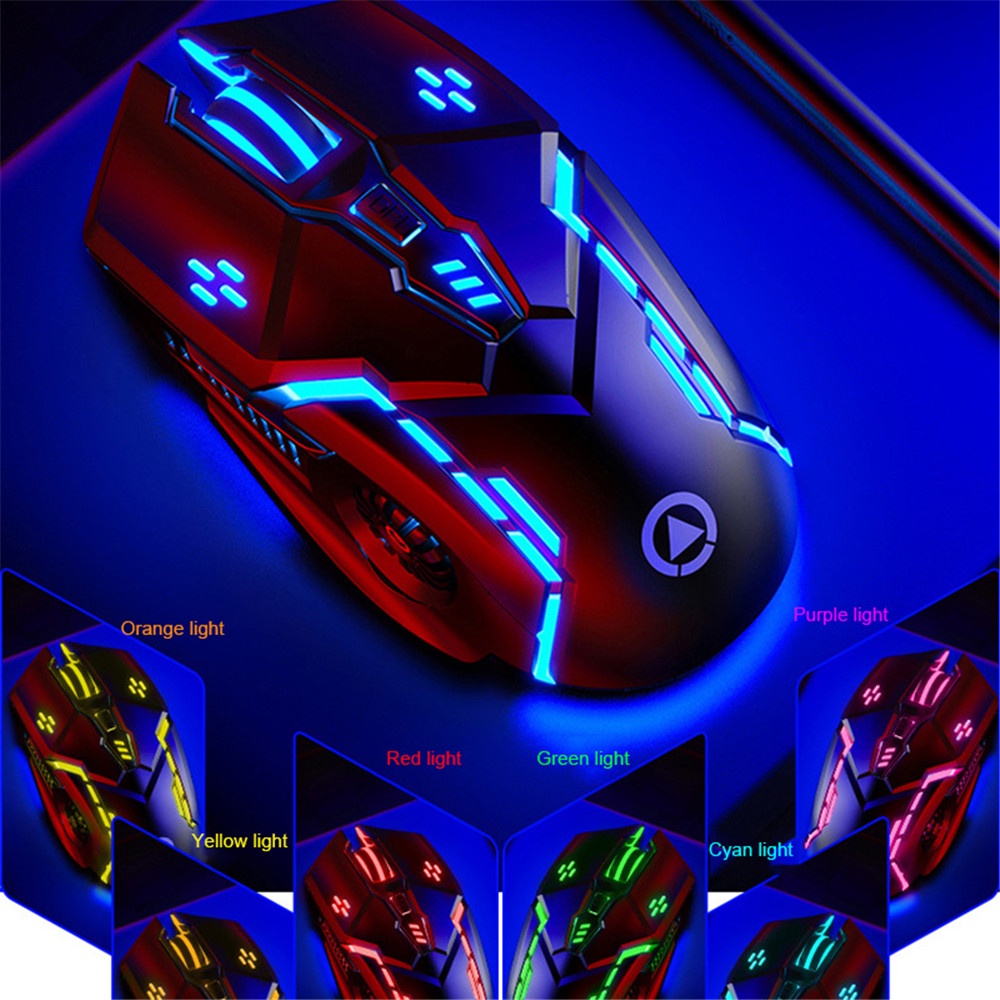 Chuột Quang Gaming G5 LED 7 Màu 3200DPI RGB Thay Đổi Màu Sắc