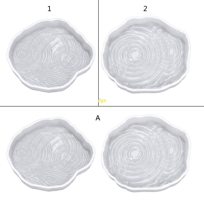 Khuôn silicone làm đế lót ly hình gợn sóng sáng tạo