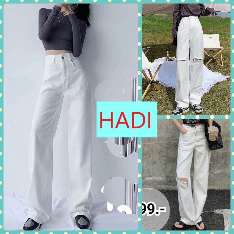QUẦN JEANS ỐNG RỘNG NỮ LƯNG CAO LAI CUỐN MÀU TRẮNG MÀU ĐEN MÀU XANH XÁM LAI CUỐN CỰC CAO CẤP XỊN SÒ HADI PHÁ CÁCH
