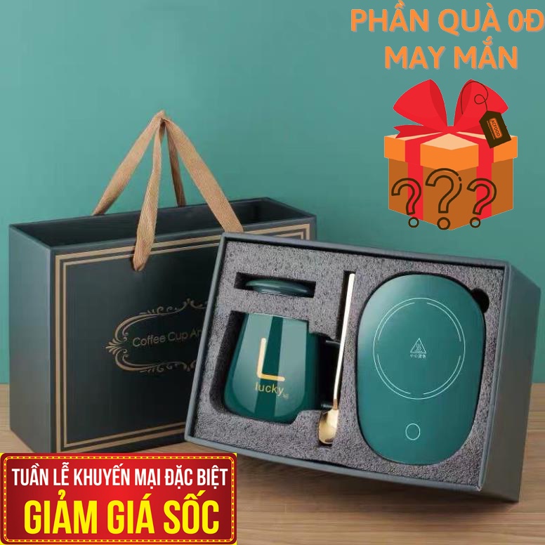 CỐC HÂM NÓNG  TIỆN LỢI 💝 CÁCH NHIỆT TỐT, AN TOÀN 💝 Cốc pha trà, cà phê, hâm sữa sang trọng, Đế hâm nóng không kén cốc