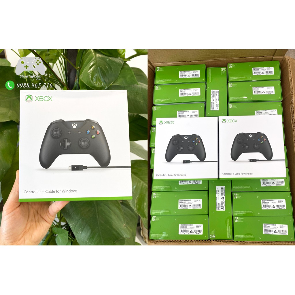 Tay Cầm Xbox One S Chính Hãng + Cáp Cable USB Chơi Game Tối Ưu Cho FO4 / FO3 / PC | TO | BigBuy360 - bigbuy360.vn
