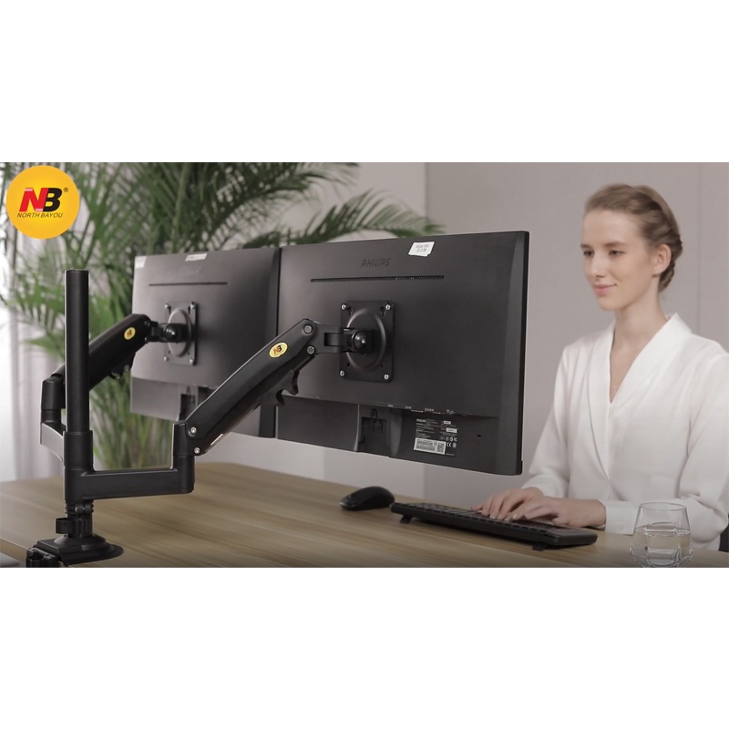 GIÁ TREO MÀN HÌNH MÁY TÍNH NB H180 (17-32inch) Monitor Arm