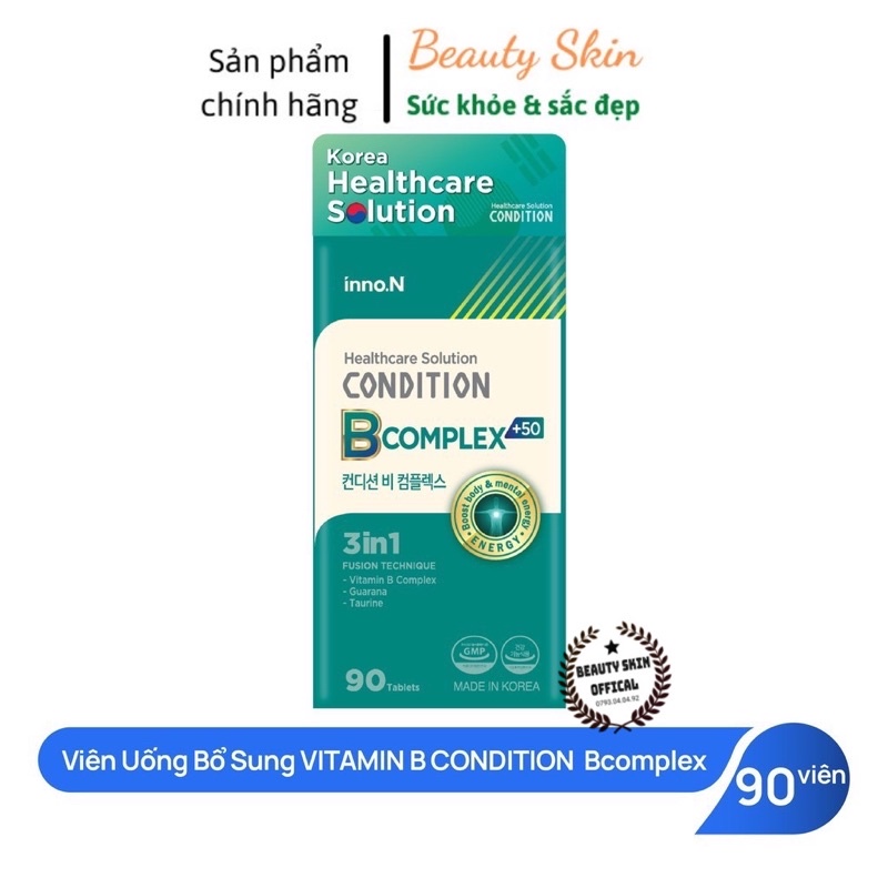 Viên Uống Vitamin Inno.N CONDITION B COMPLEX 90 viên