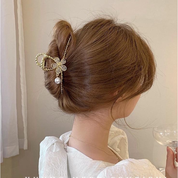 Kẹp Tóc Hình Bông Hoa Bằng Kim Loại - YUME PK0032