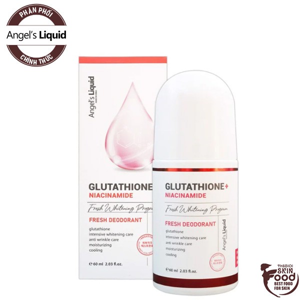 [Phiên Bản Nâng Cấp] Lăn Khử Mùi  Dưỡng Trắng Da Angel's Liquid Glutathione+ Niacinamide Fresh Deodorant 60ml | BigBuy360 - bigbuy360.vn