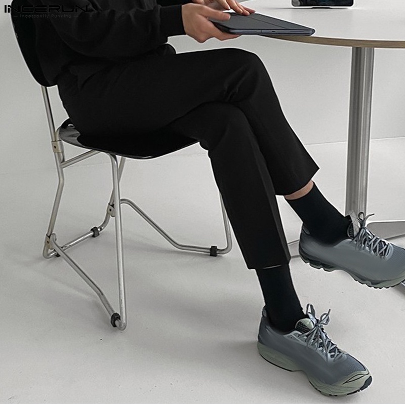 Quần dài INCERUN màu sắc đơn giản thời trang cho nam