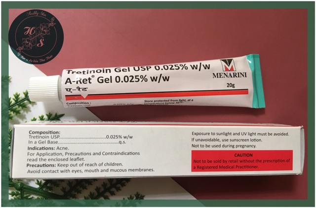 [Mã COS1904 giảm 8% đơn 300K] [20g] TRETINOIN GEL USP DƯỠNG GIẢM MỤN TRẺ HOÁ DA 0.1/0,05/0,025% ARET | BigBuy360 - bigbuy360.vn