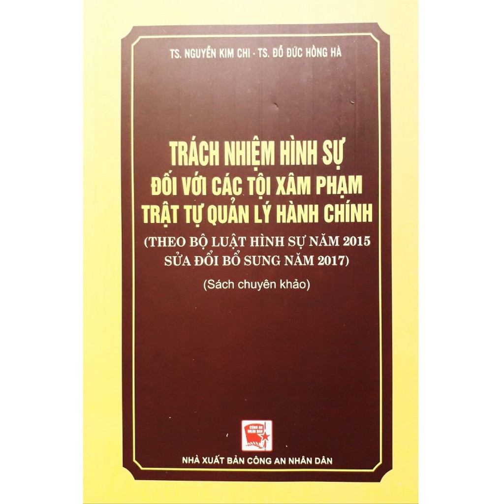 Sách Trách Nhiệm Hinh Sự Đối Với Các Tội Xâm Phạm Trật Tự Quản Lý Hành Chính