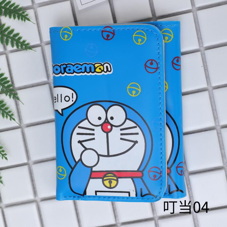 Ví Ngắn Đựng Tiền Xu In Hoạt Hình Doraemon Đáng Yêu Kn3302