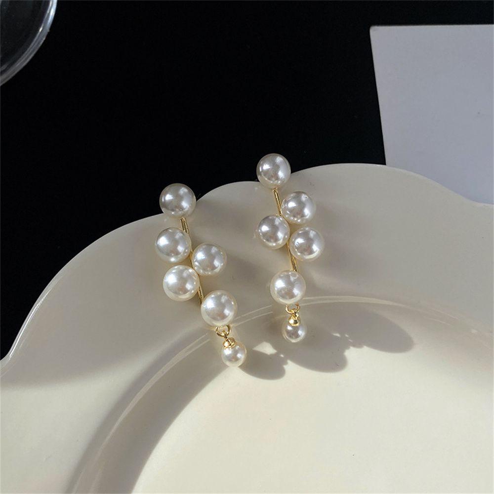 Bông Tai Dáng Dài Màu Trắng Thời Trang Mới Cho Nữ|Đôi Bông Tai Tua Rua Thời Trang Cho Nữ