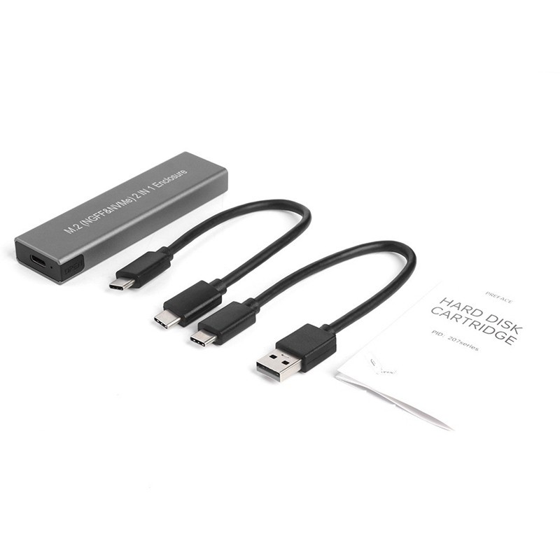 Hộp Đựng Ổ Cứng Ngoài Usb 3.1 Type C M.2 Ssd Sata + Nvme Pcie Sata M / B Ốp | BigBuy360 - bigbuy360.vn