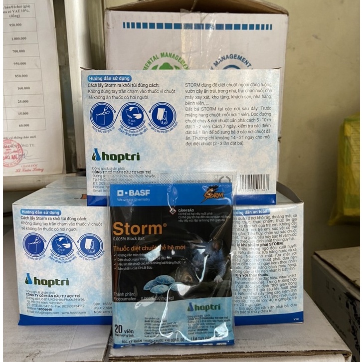 Thuốc Diệt Chuột STORM 0,005% ⚜️FREESHIP⚜️ Xuất xứ từ Đức gói 20 viên
