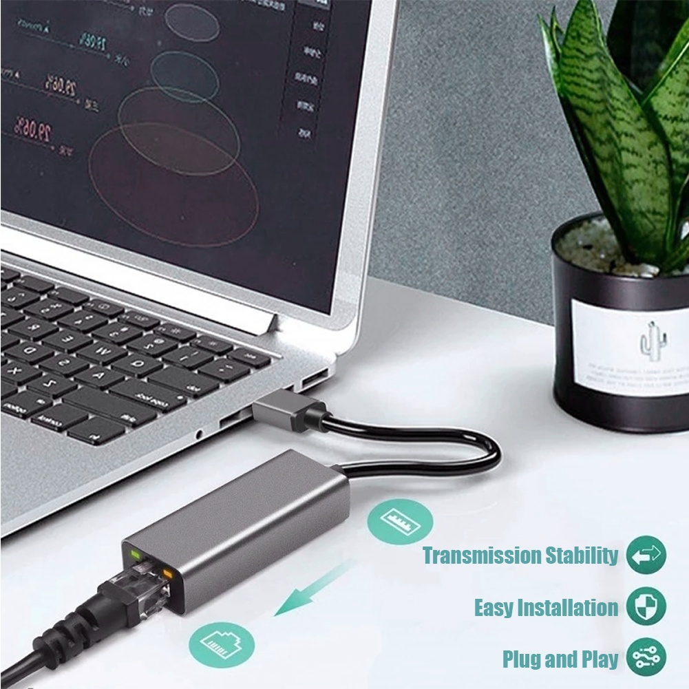 AL Hợp kim nhôm USB 3.0 đến RJ45 Thẻ điều hợp mạng LAN USB3.0 sang Ethernet Bộ điều hợp mạng LAN 1000Mbps | BigBuy360 - bigbuy360.vn