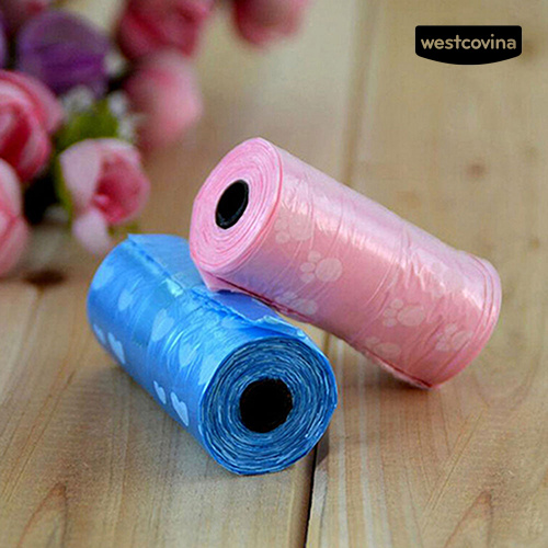 Bộ 15 Cuộn Túi Đựng Chất Thải Cho Thú Cưng