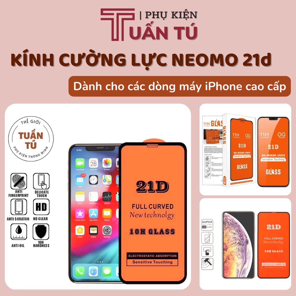 Kính cường lực iPhone 13 Pro Max 21D chính hãng NeoMo cho tất cả dòng máy iPhone