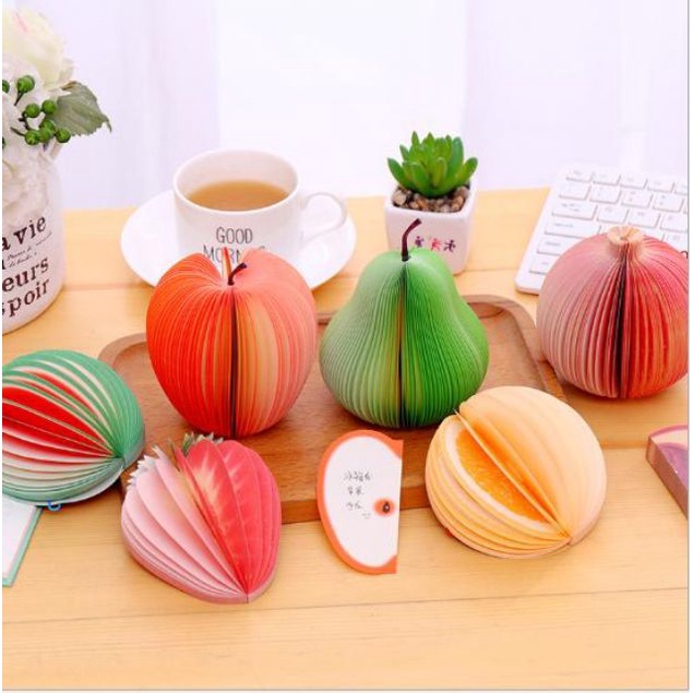 [FREESHIP]Giấy Note hình HOA QUẢ siêu dễ thương - Ghi nhớ công thức nhỏ gọn, tiện lợi - Note dán máy tính đẹp độc lạ