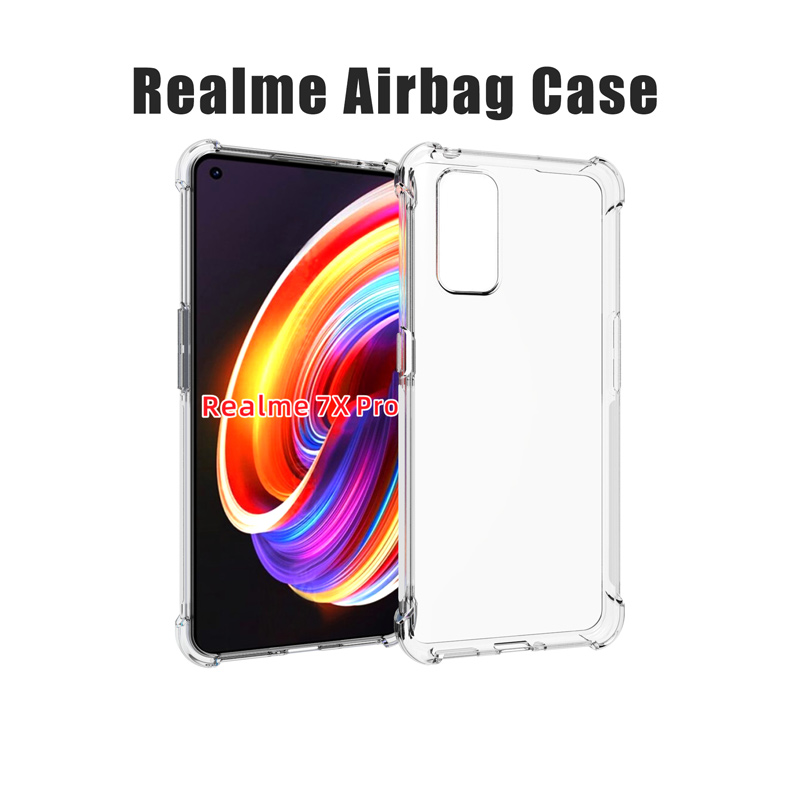 Ốp lưng viền vuông chống sốc trong suốt Cho Realme GT Neo 3T 3 2 GT2 Narzo 50 50A Prime 20 X7 X2 X50 Pro XT C20 C21 C25 5G 4G 2022